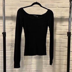 H&M Black Long Sleeve Top